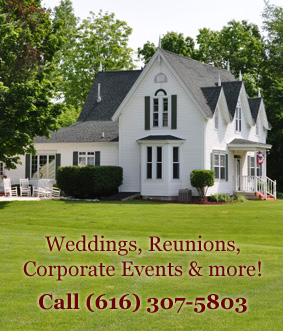 Book the Allegan Country Inn for your wedding, reunion, or other event!